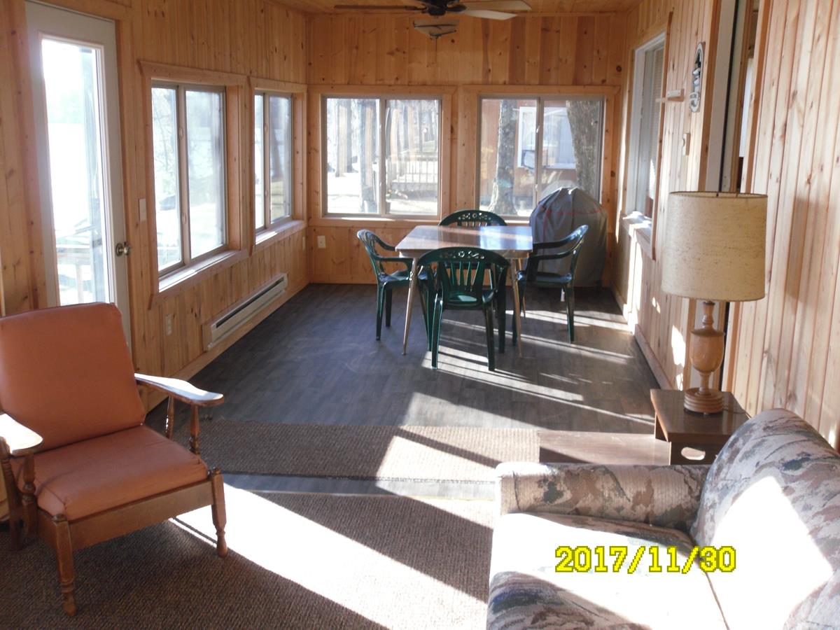 View of cabin 3 four season porch