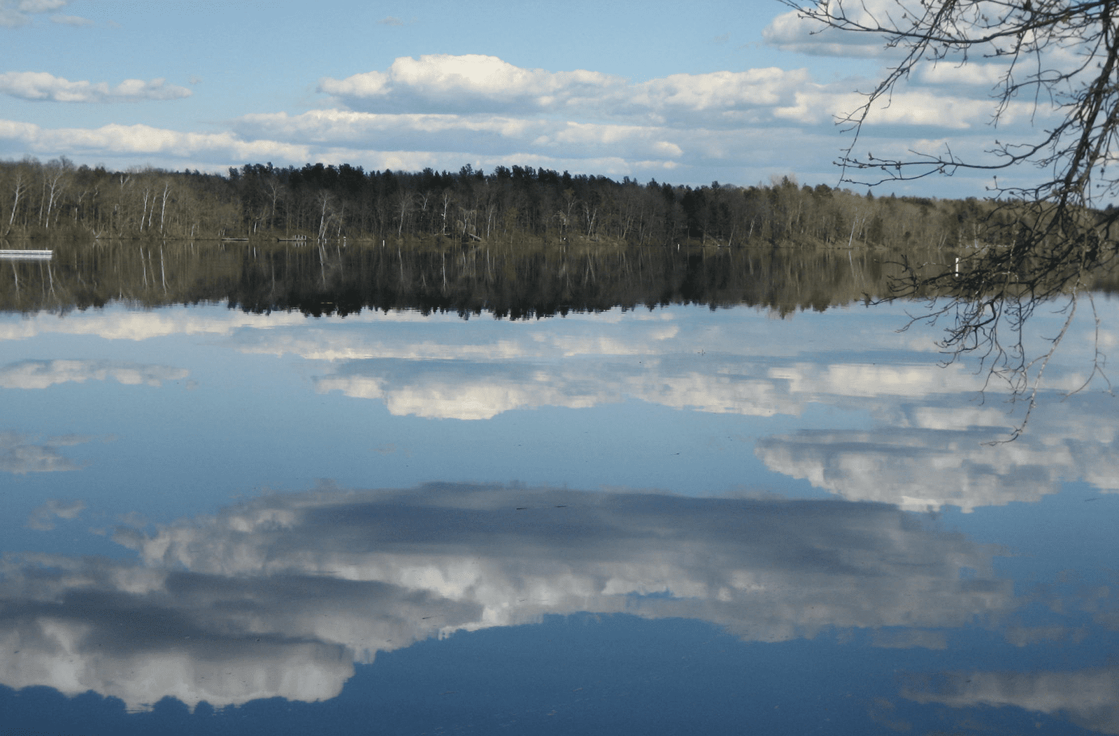bigchetaclake Big Chetac Lake with sky reflection.