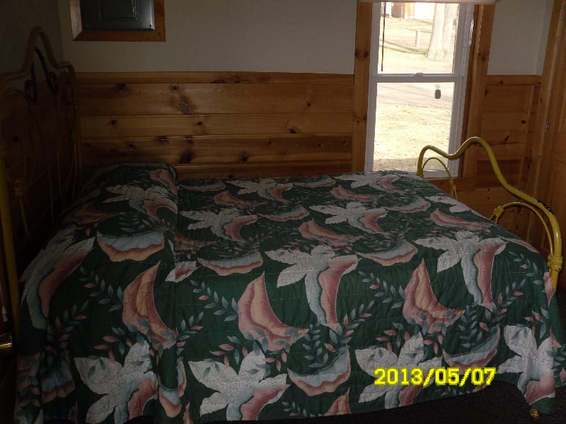 View of one of the cabin 2 bedrooms