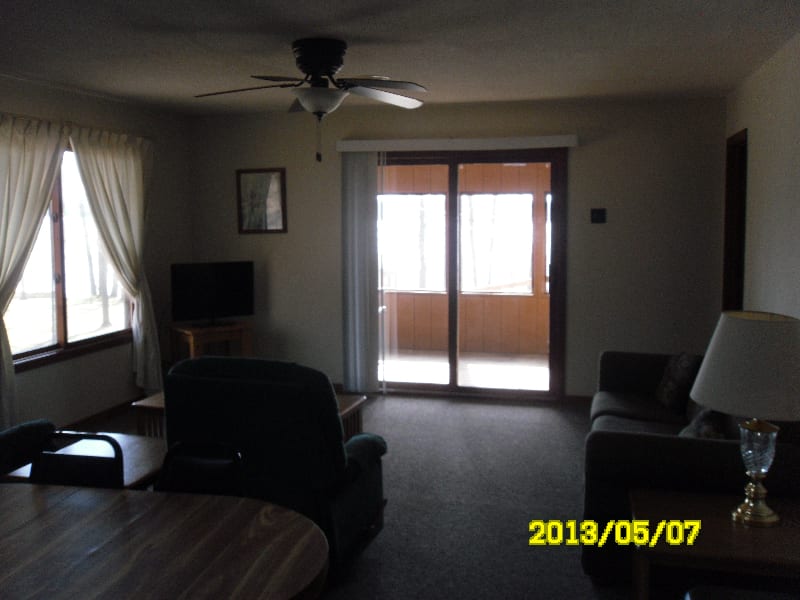 View of cabin 7 living room