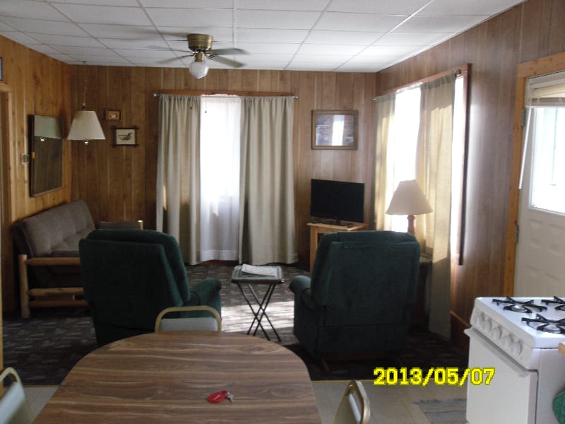 View of cabin 1 living room