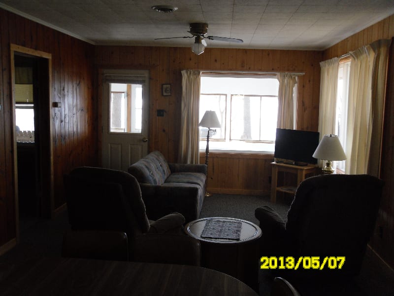 View of living room of cabin 4