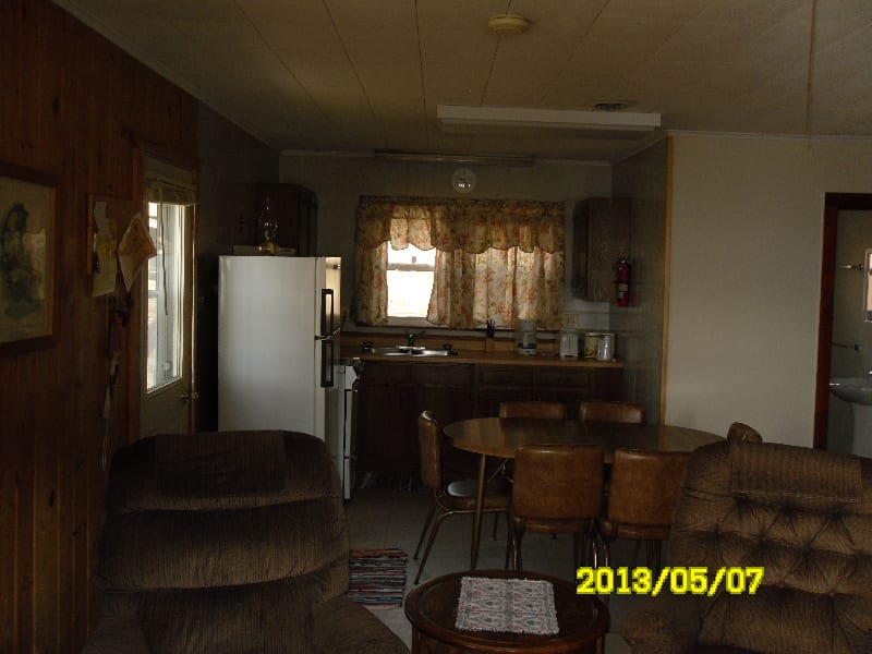 View of the kitchen of cabin 4